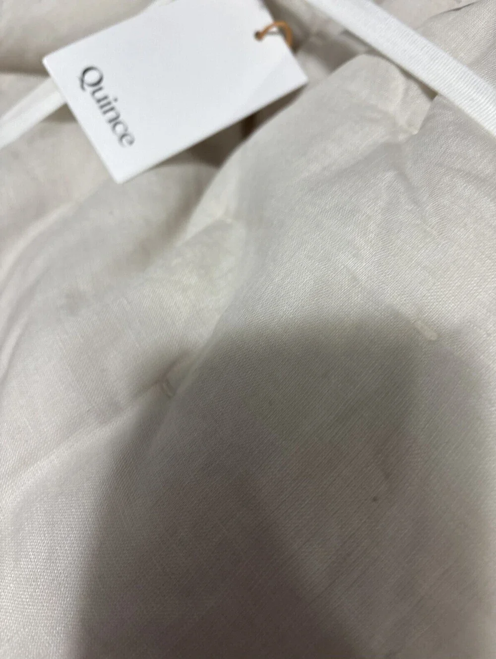 Quince European Linen Dream Quilt Full Queen Sand 88x92 NWT Linen New with Tags